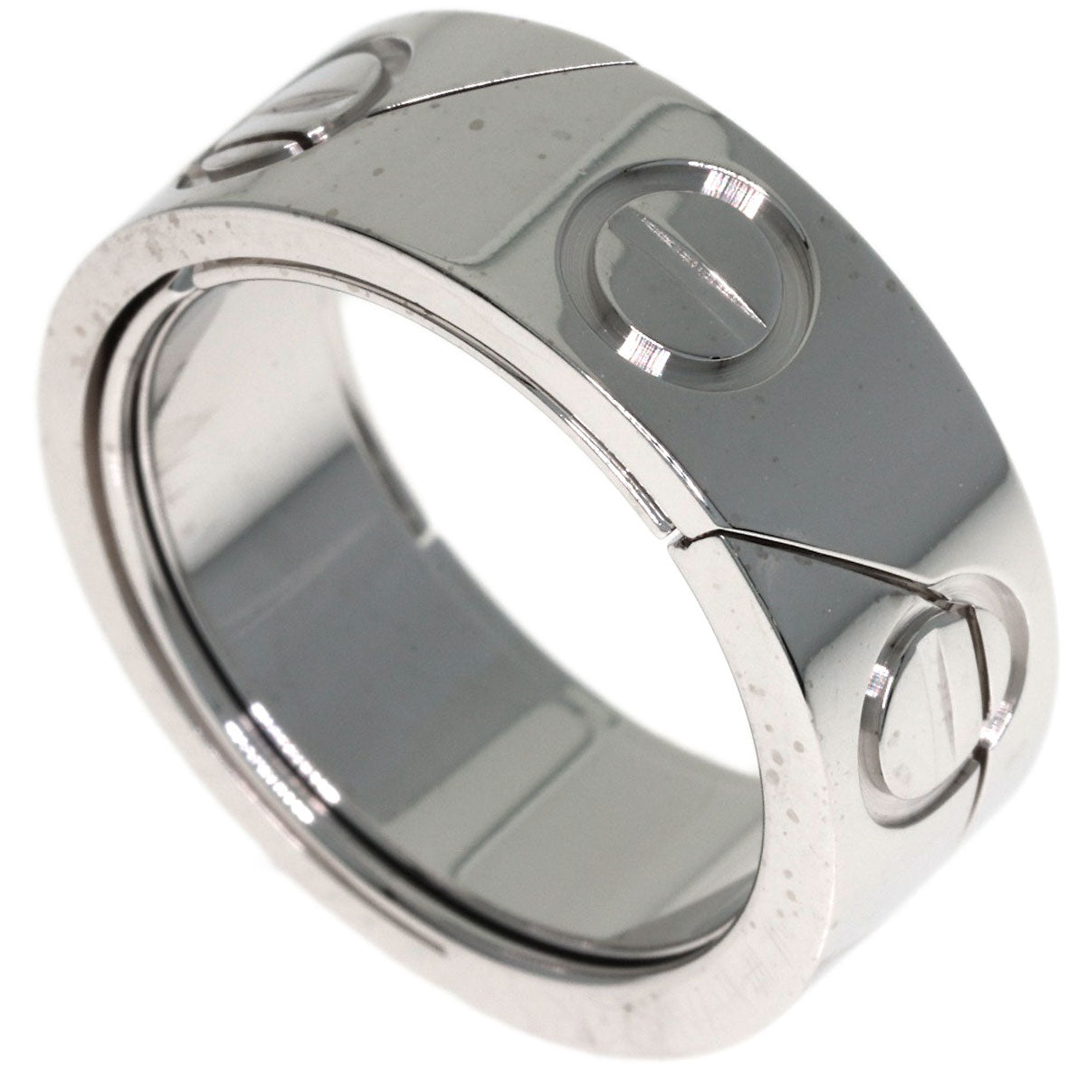 CARTIER Astro love ring #49 Ring K18 White Gold Ladies [Used]