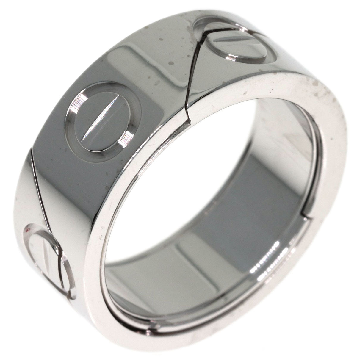 CARTIER Astro love ring #49 Ring K18 White Gold Ladies [Used]