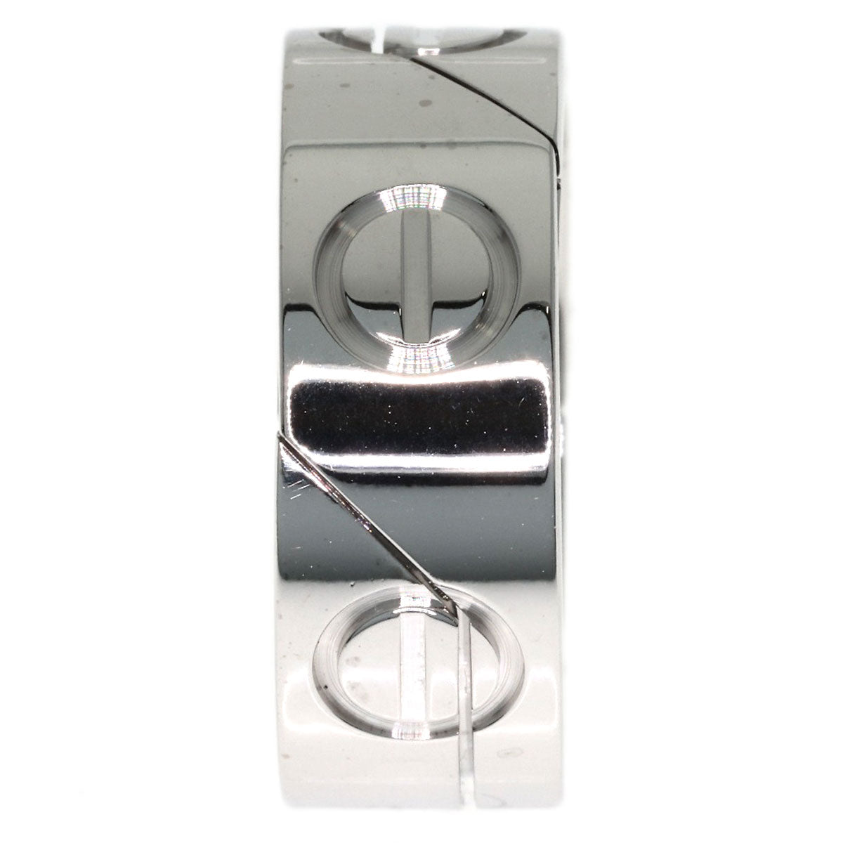 CARTIER Astro love ring #49 Ring K18 White Gold Ladies [Used]