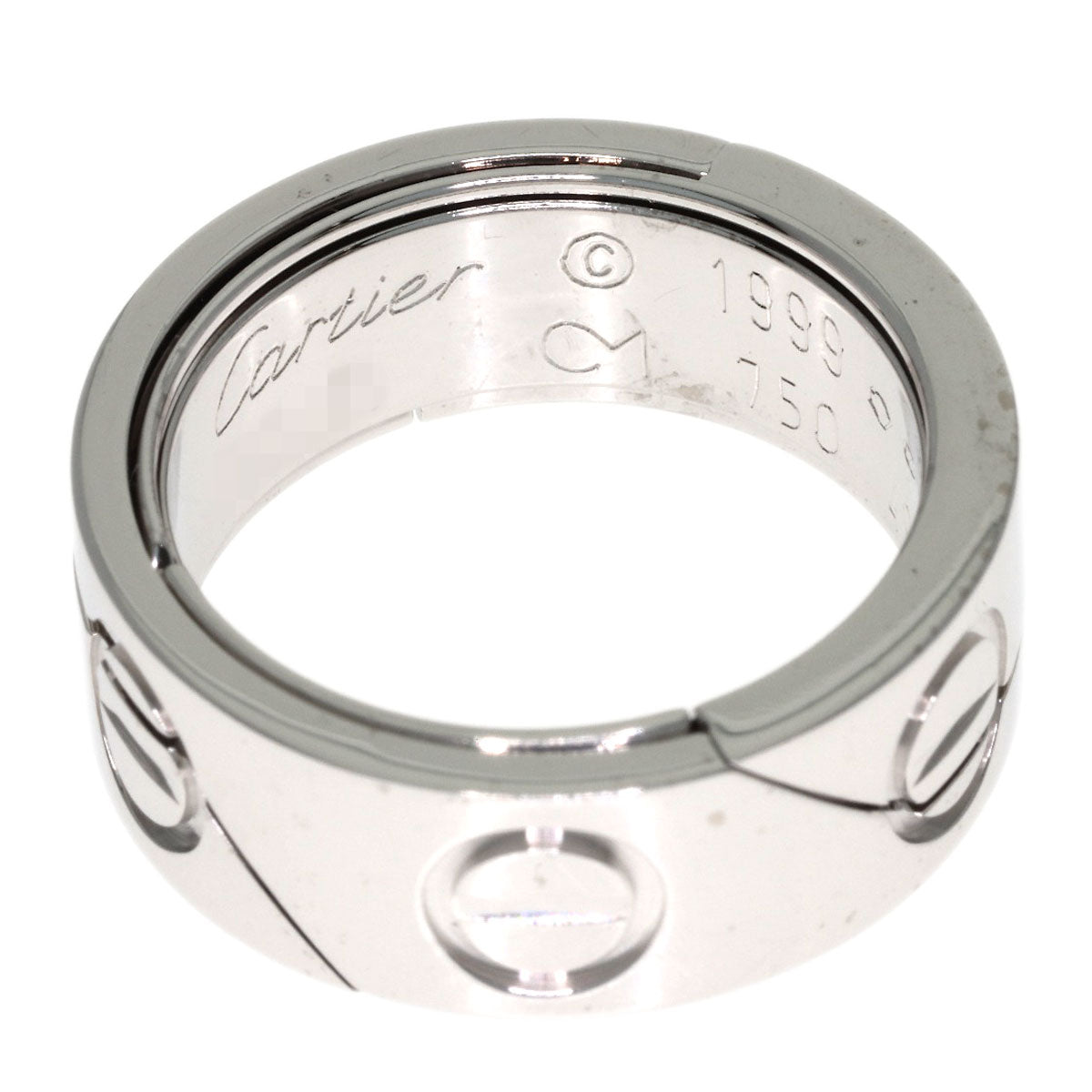 CARTIER Astro love ring #49 Ring K18 White Gold Ladies [Used]