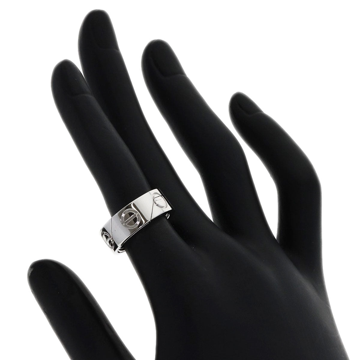 CARTIER Astro love ring #49 Ring K18 White Gold Ladies [Used]
