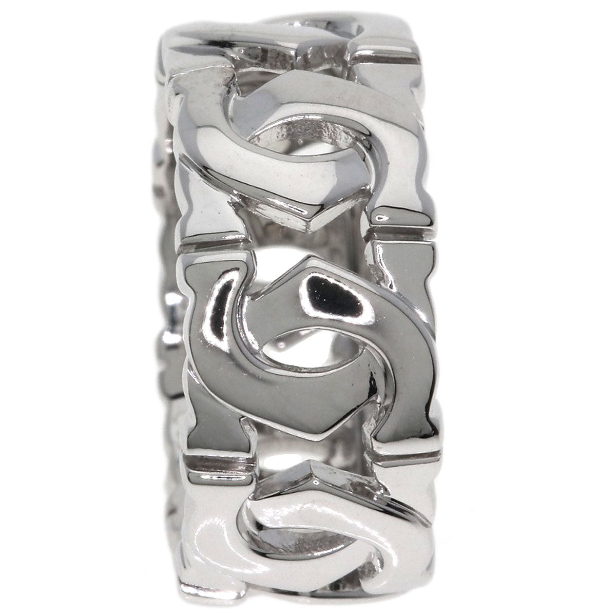 CARTIER Entrelaces Ring #46 Ring K18 White Gold Ladies [Used]