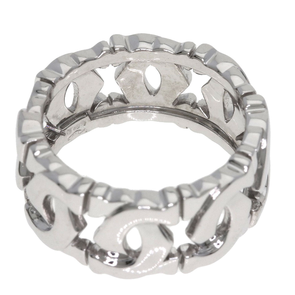 CARTIER Entrelaces Ring #46 Ring K18 White Gold Ladies [Used]