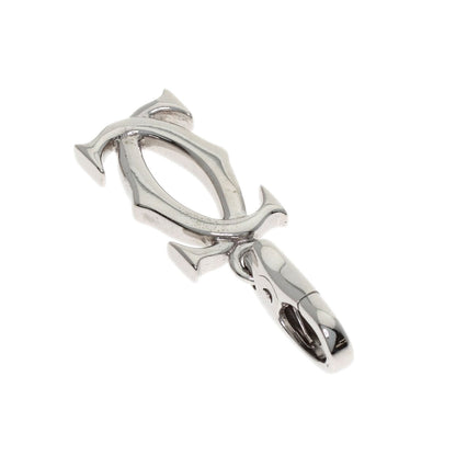 CARTIER 2C charm Pendant top K18 White Gold Ladies [Used]