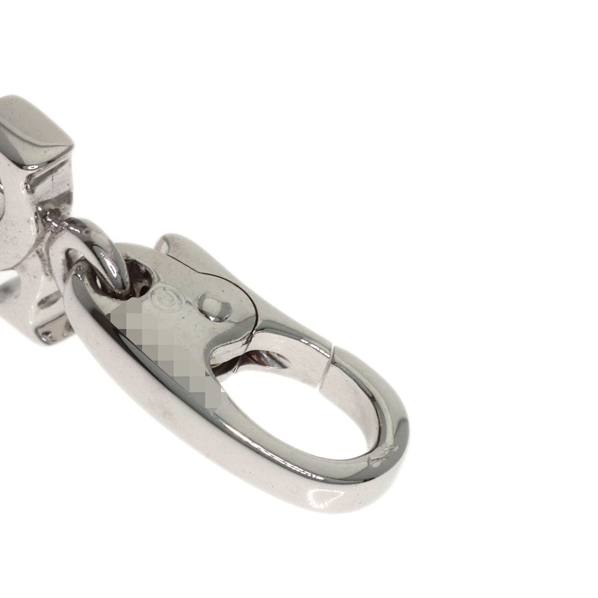 CARTIER 2C charm Pendant top K18 White Gold Ladies [Used]
