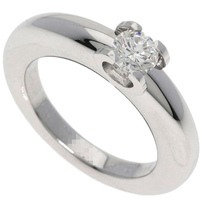 CARTIER C de Cartier Solitaire Diamond #47 Ring K18 White Gold Ladies [Used]