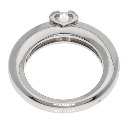 CARTIER C de Cartier Solitaire Diamond #47 Ring K18 White Gold Ladies [Used]
