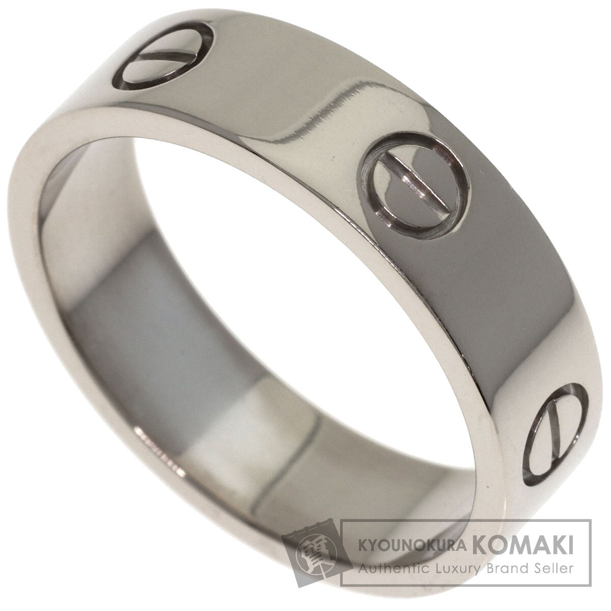 CARTIER love ring #61 Ring K18 White Gold Ladies [Used]