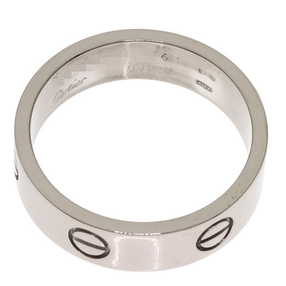 CARTIER love ring #61 Ring K18 White Gold Ladies [Used]