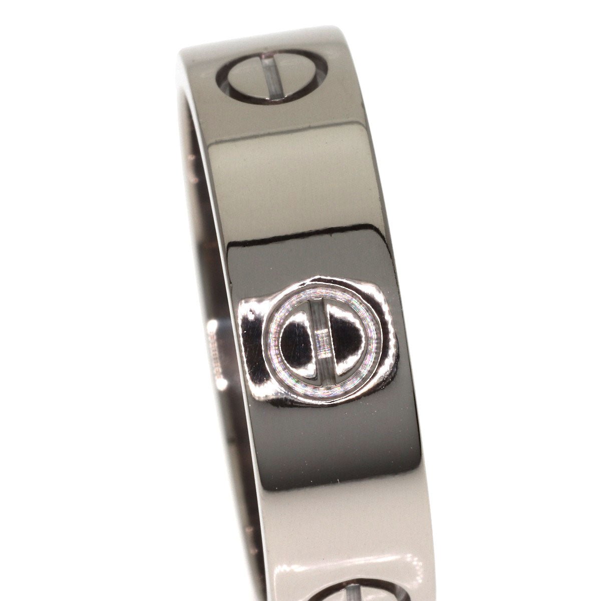 CARTIER love ring #61 Ring K18 White Gold Ladies [Used]