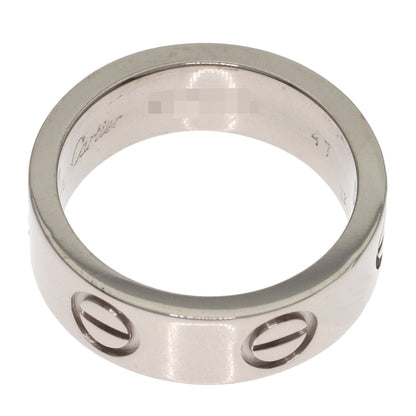 CARTIER love ring #47 Ring K18 White Gold Ladies [Used]