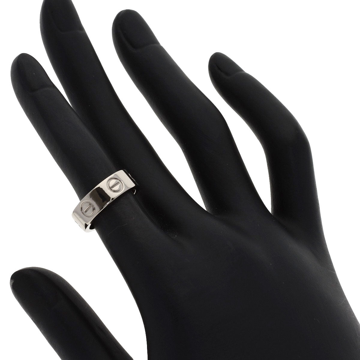 CARTIER love ring #47 Ring K18 White Gold Ladies [Used]