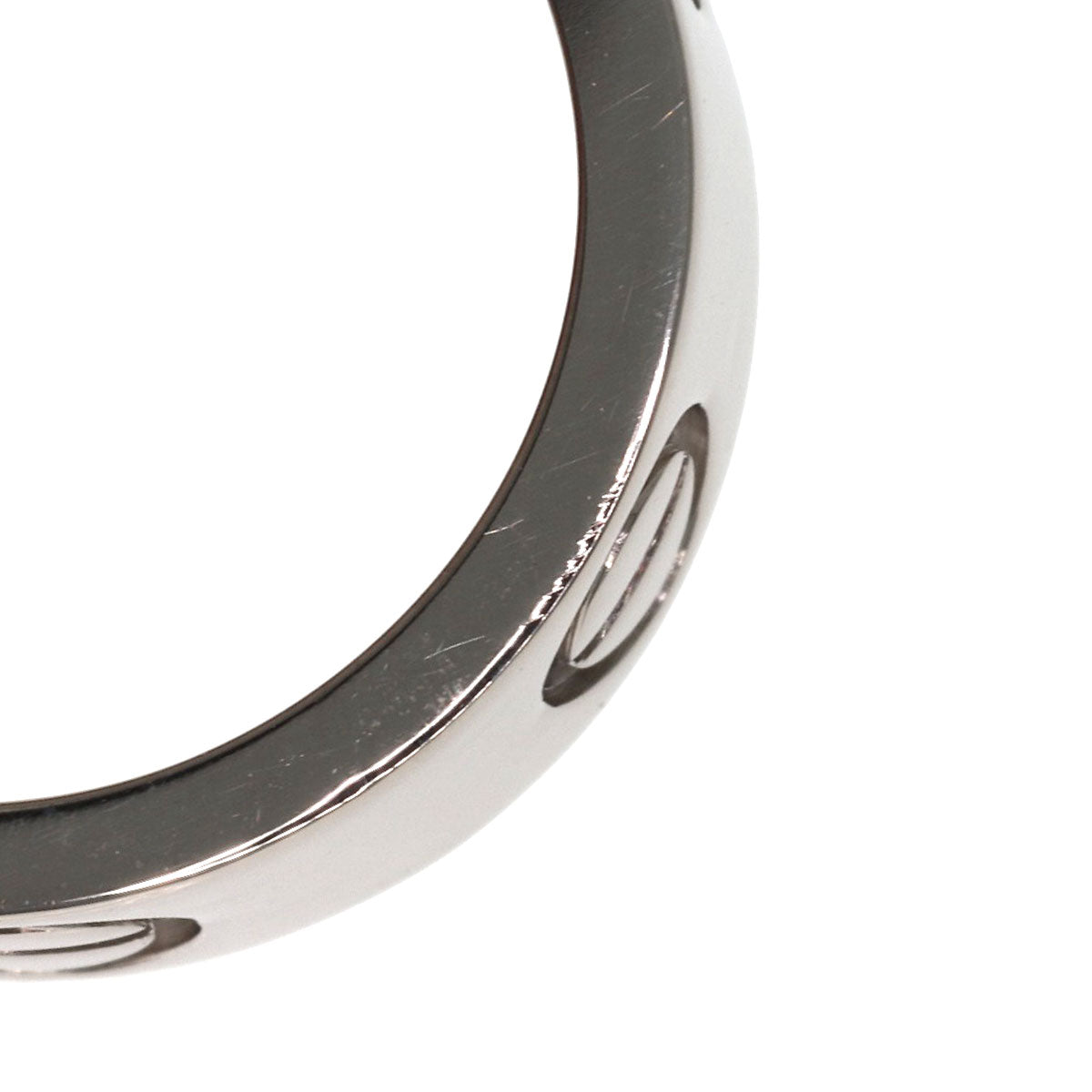 CARTIER love ring #47 Ring K18 White Gold Ladies [Used]