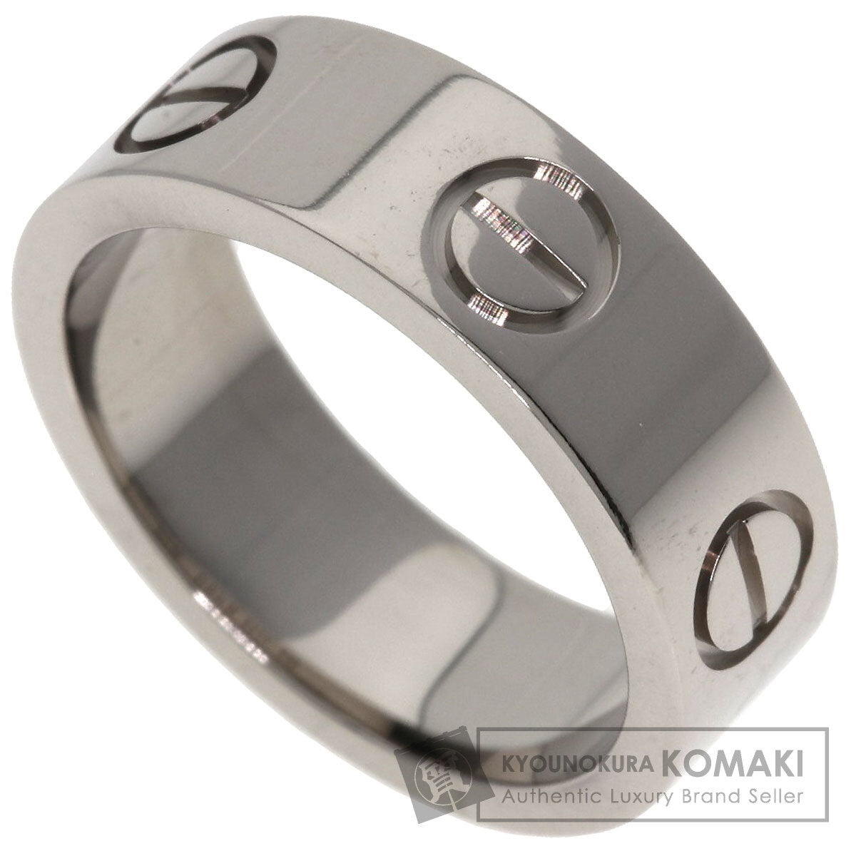 CARTIER love ring #47 Ring K18 White Gold Ladies [Used]
