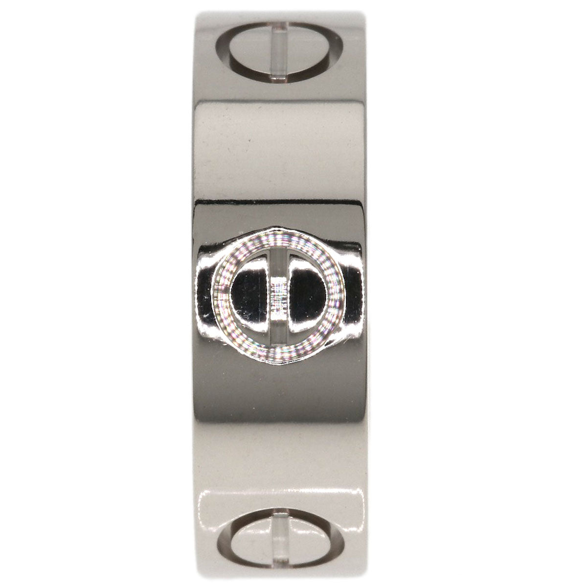 CARTIER love ring #47 Ring K18 White Gold Ladies [Used]