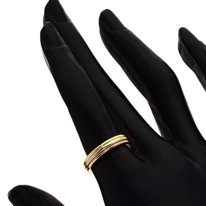 CARTIER Three Color #51 Ring K18 Yellow Gold K18 White GoldLadies [Used]