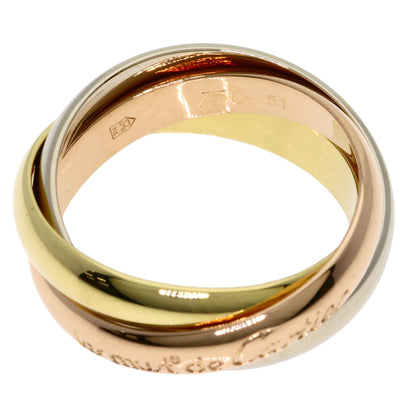 CARTIER Trinity #51 Ring K18 Yellow Gold 18K Pink GoldLadies [Used]