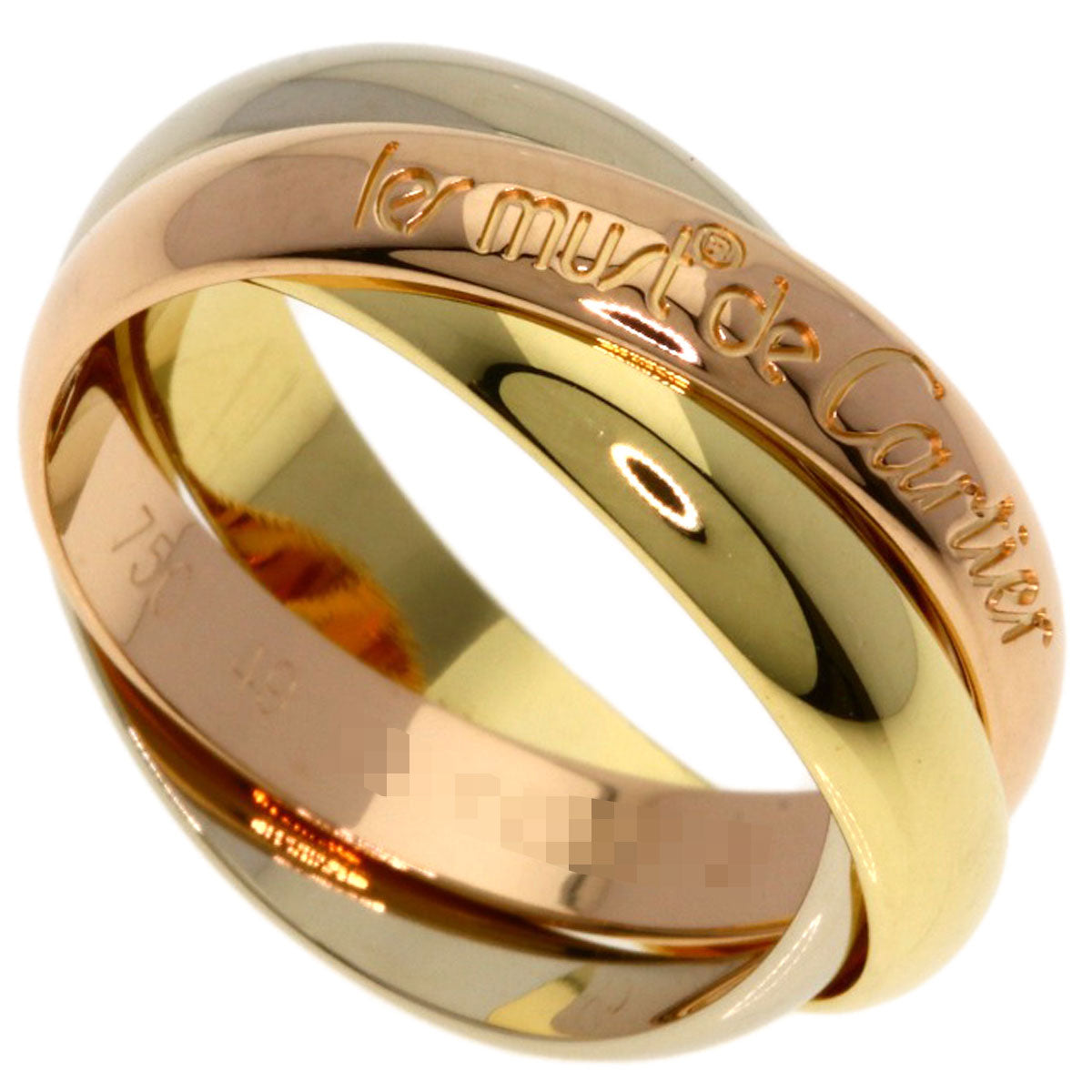 CARTIER Trinity #49 Ring K18 Yellow Gold K18 White GoldLadies [Used]
