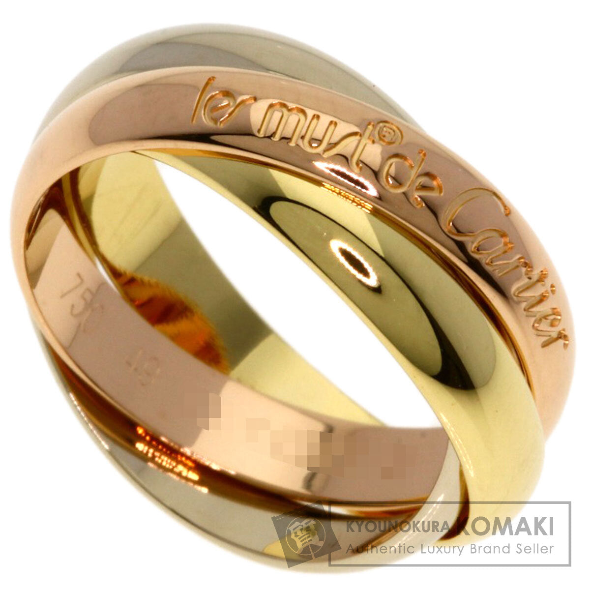 CARTIER Trinity #49 Ring K18 Yellow Gold K18 White GoldLadies [Used]