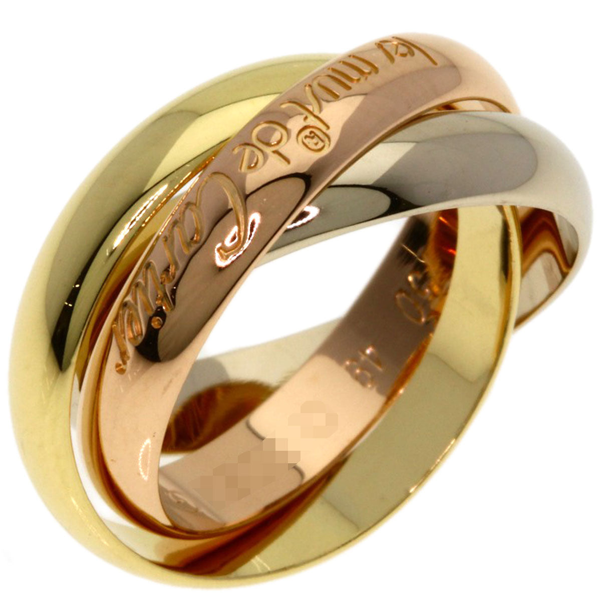 CARTIER Trinity #49 Ring K18 Yellow Gold K18 White GoldLadies [Used]