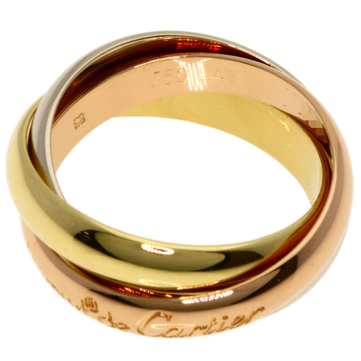 CARTIER Trinity #49 Ring K18 Yellow Gold K18 White GoldLadies [Used]