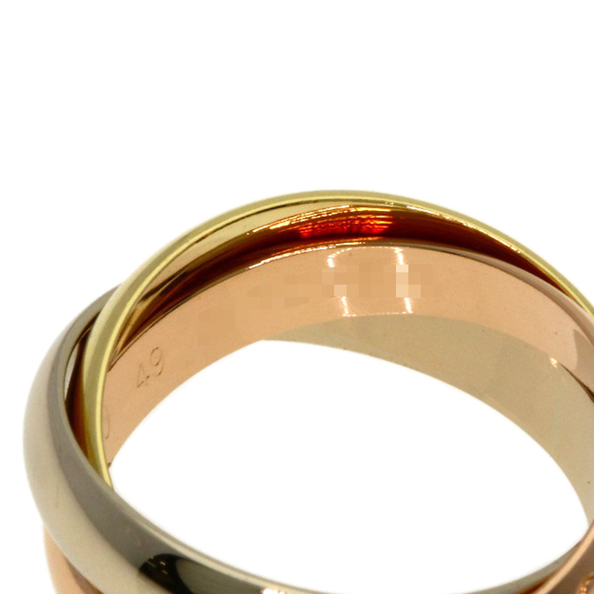 CARTIER Trinity #49 Ring K18 Yellow Gold K18 White GoldLadies [Used]