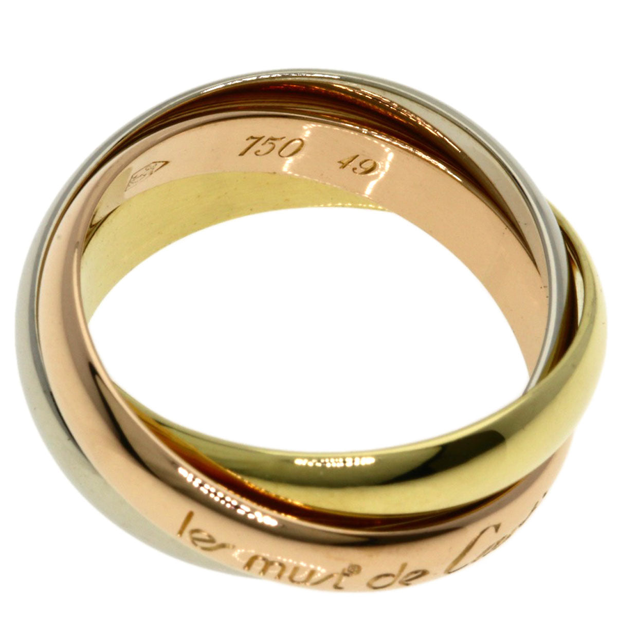 CARTIER Trinity #49 Ring K18 Yellow Gold K18 White GoldLadies [Used]