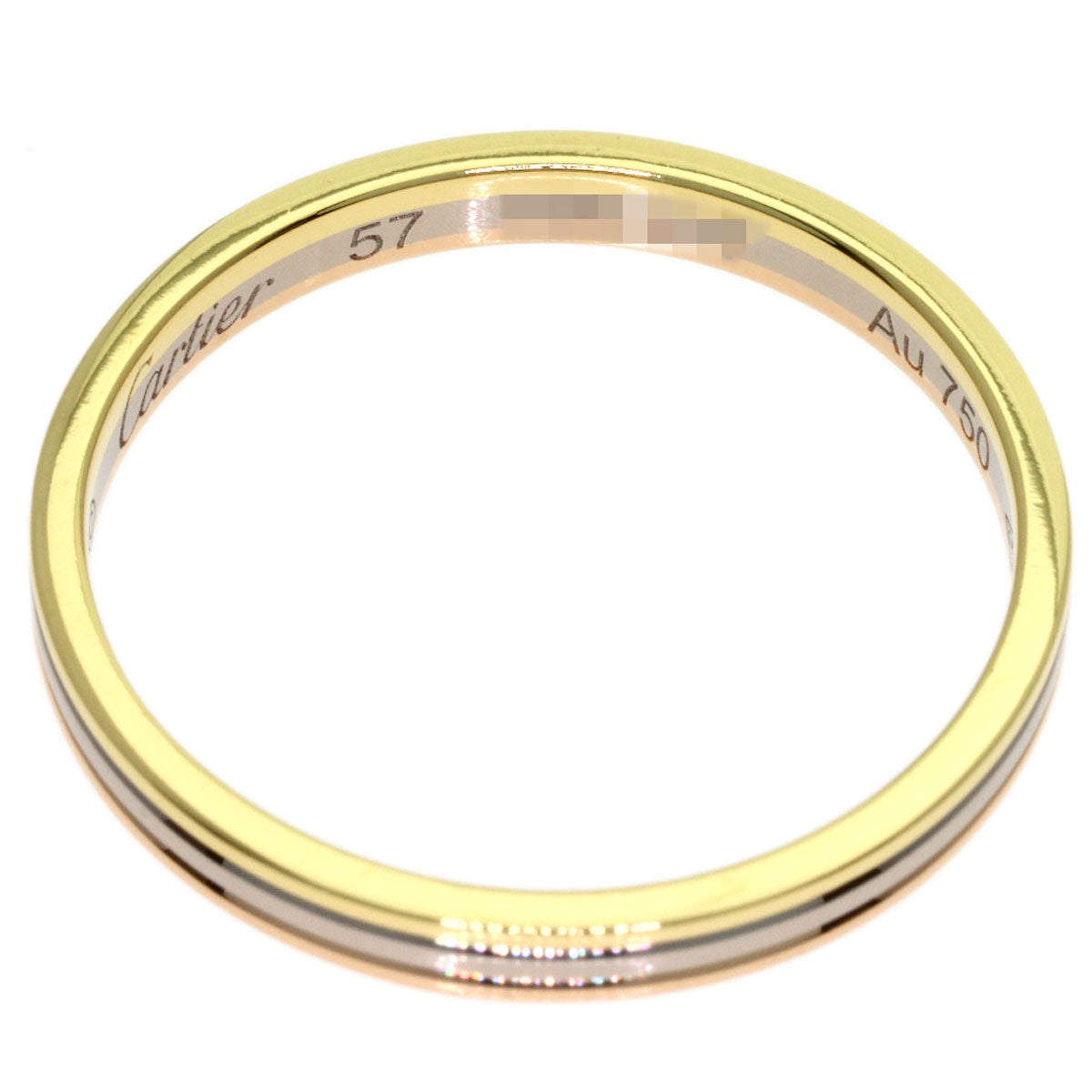 CARTIER Three Color #57 Ring K18 Yellow Gold 18K Pink GoldLadies [Used]