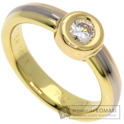 CARTIER Monostone Diamond #46 Ring K18 Yellow Gold 18K Pink GoldLadies [Used]