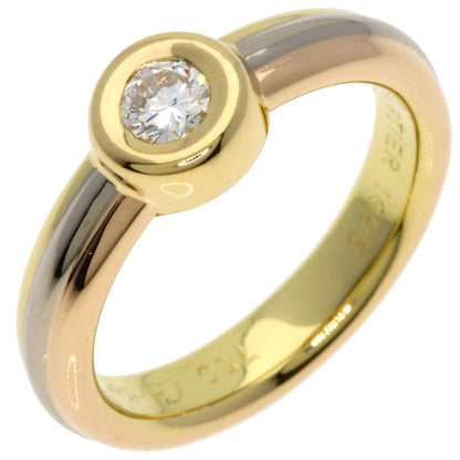 CARTIER Monostone Diamond #46 Ring K18 Yellow Gold 18K Pink GoldLadies [Used]