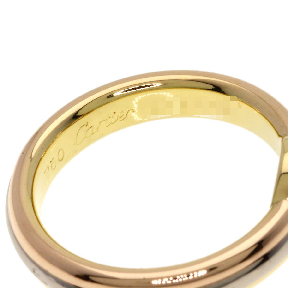 CARTIER Monostone Diamond #46 Ring K18 Yellow Gold 18K Pink GoldLadies [Used]