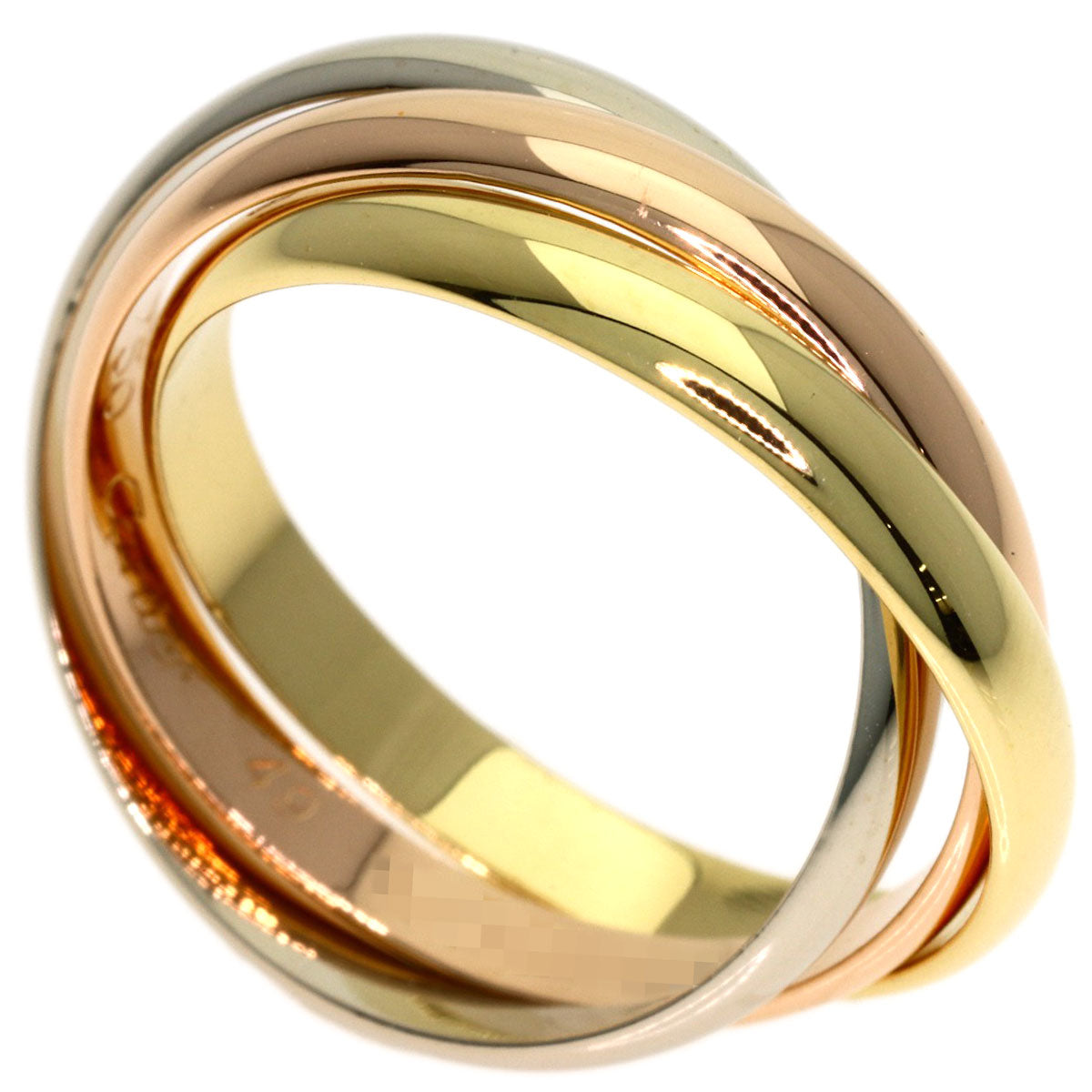 CARTIER Trinity XS #49 Ring K18 Yellow Gold 18K Pink GoldLadies [Used]