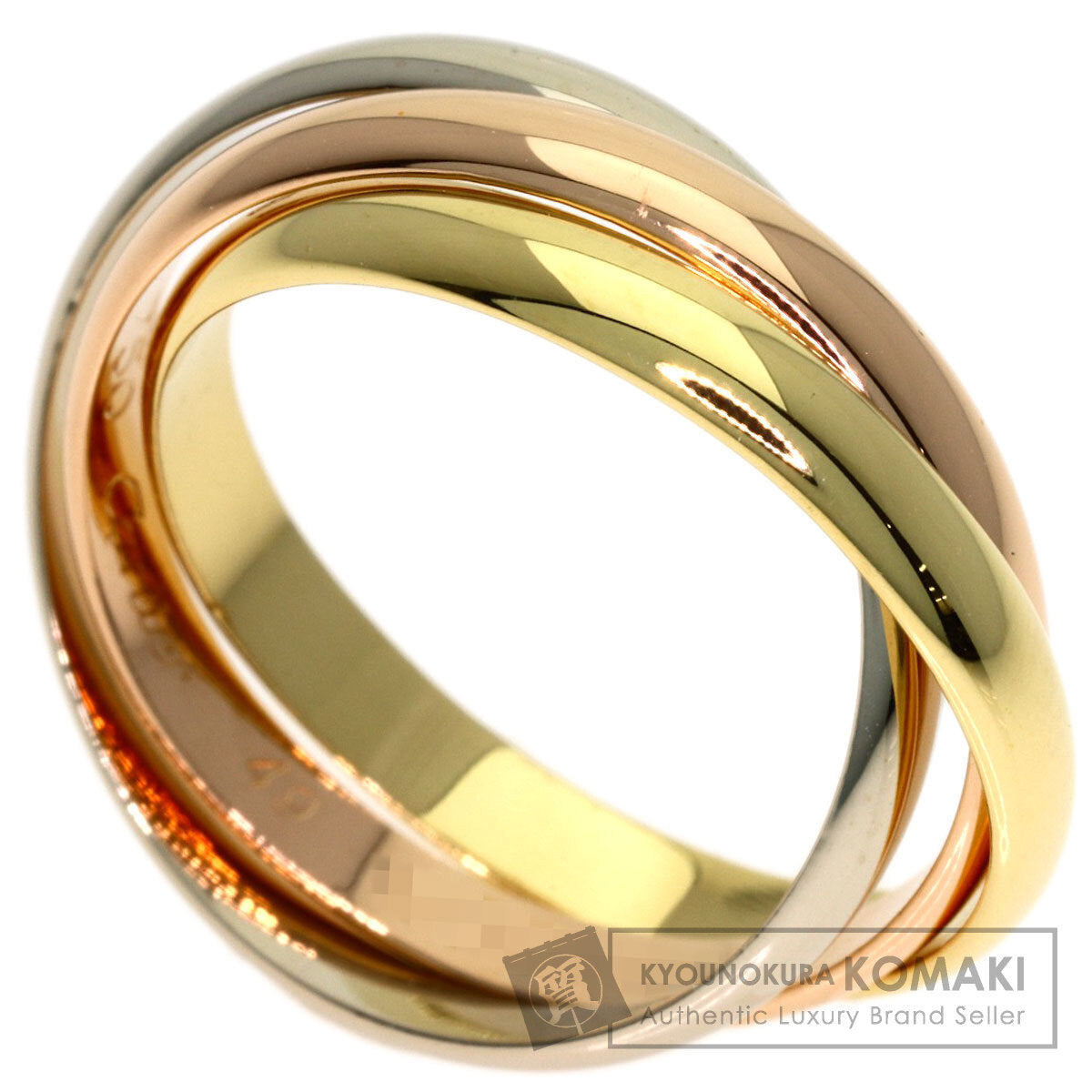 CARTIER Trinity XS #49 Ring K18 Yellow Gold 18K Pink GoldLadies [Used]