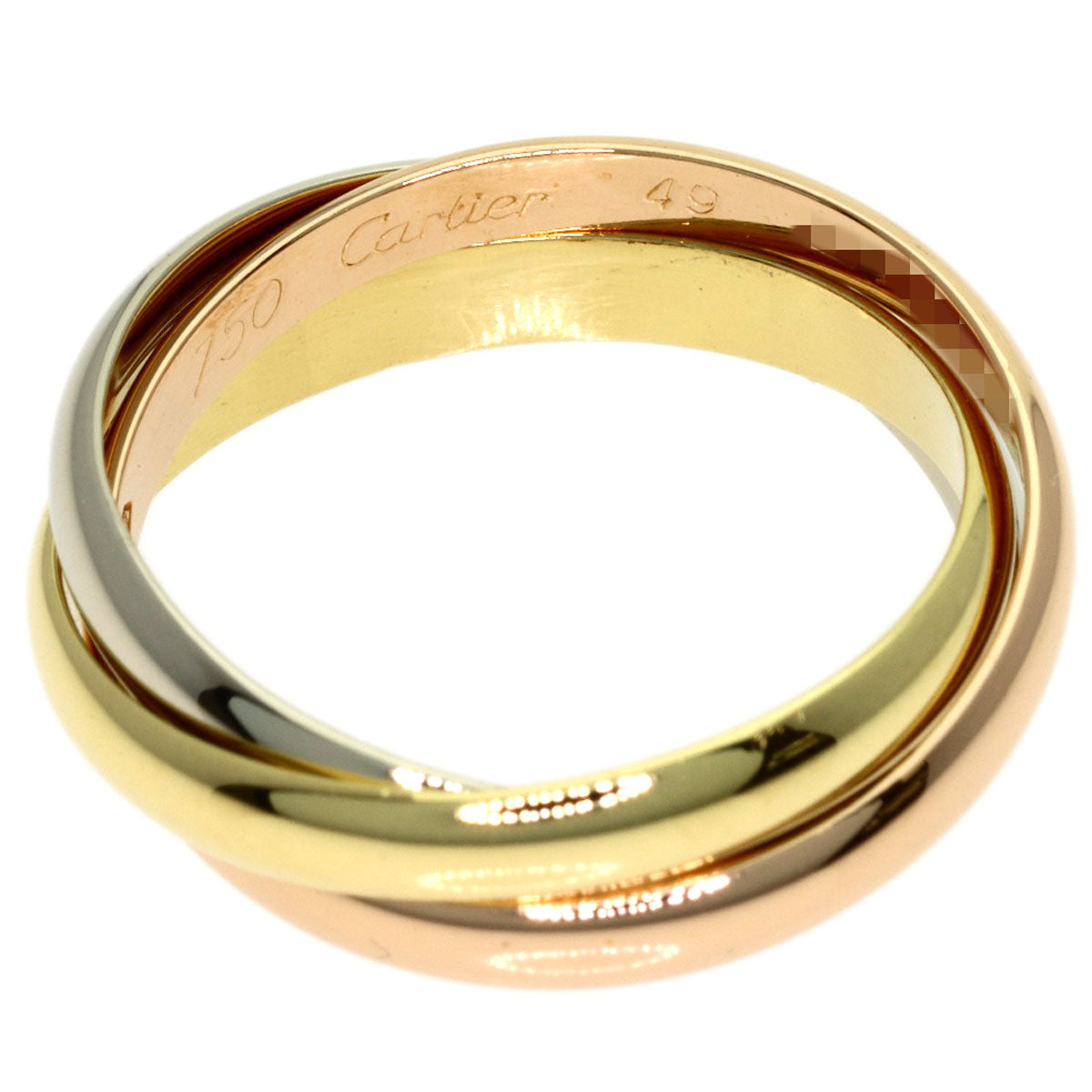 CARTIER Trinity XS #49 Ring K18 Yellow Gold 18K Pink GoldLadies [Used]
