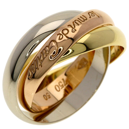 CARTIER Trinity #50 Ring K18 Yellow Gold K18 White GoldLadies [Used]