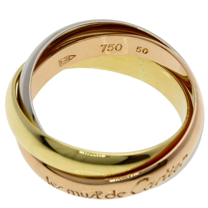 CARTIER Trinity #50 Ring K18 Yellow Gold K18 White GoldLadies [Used]