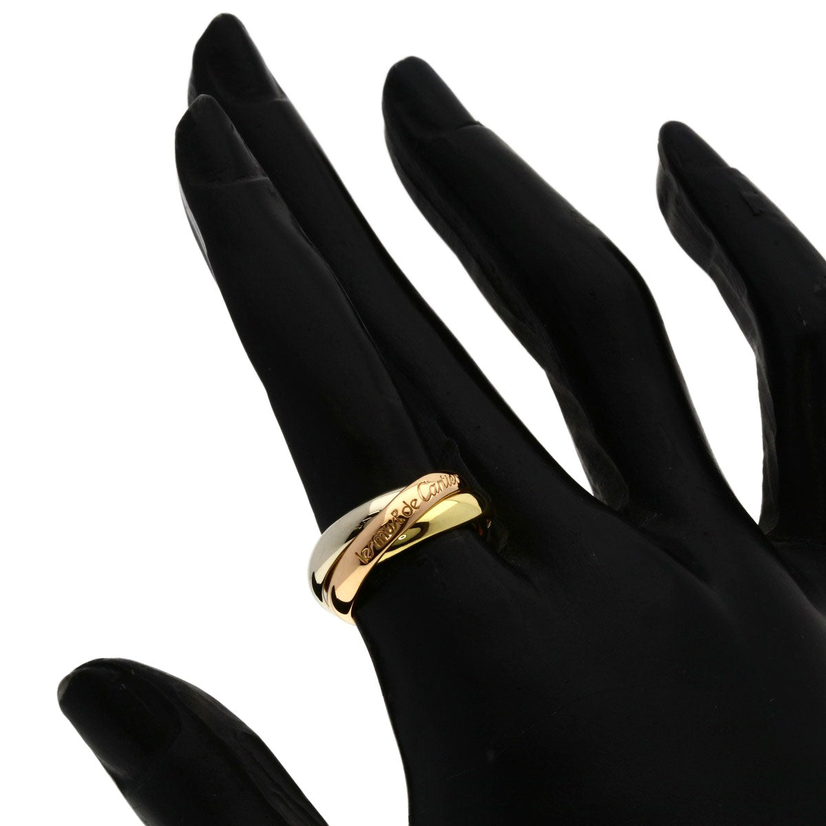 CARTIER Trinity #50 Ring K18 Yellow Gold K18 White GoldLadies [Used]