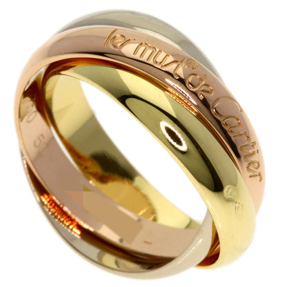 CARTIER Trinity #50 Ring K18 Yellow Gold 18K Pink GoldLadies [Used]