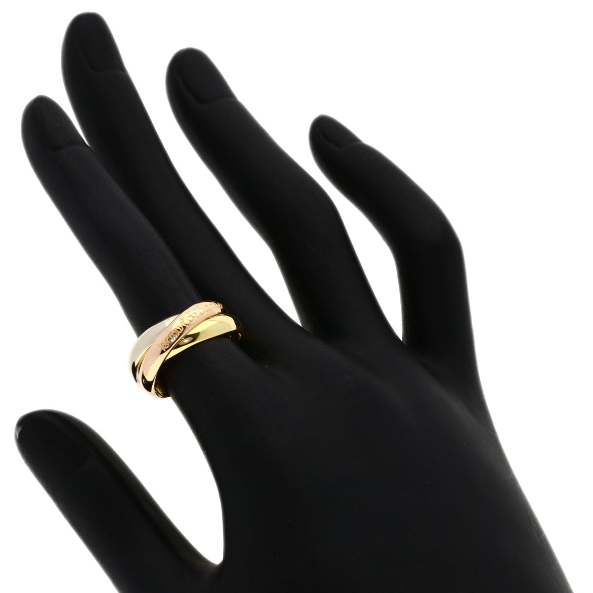 CARTIER Trinity #50 Ring K18 Yellow Gold 18K Pink GoldLadies [Used]