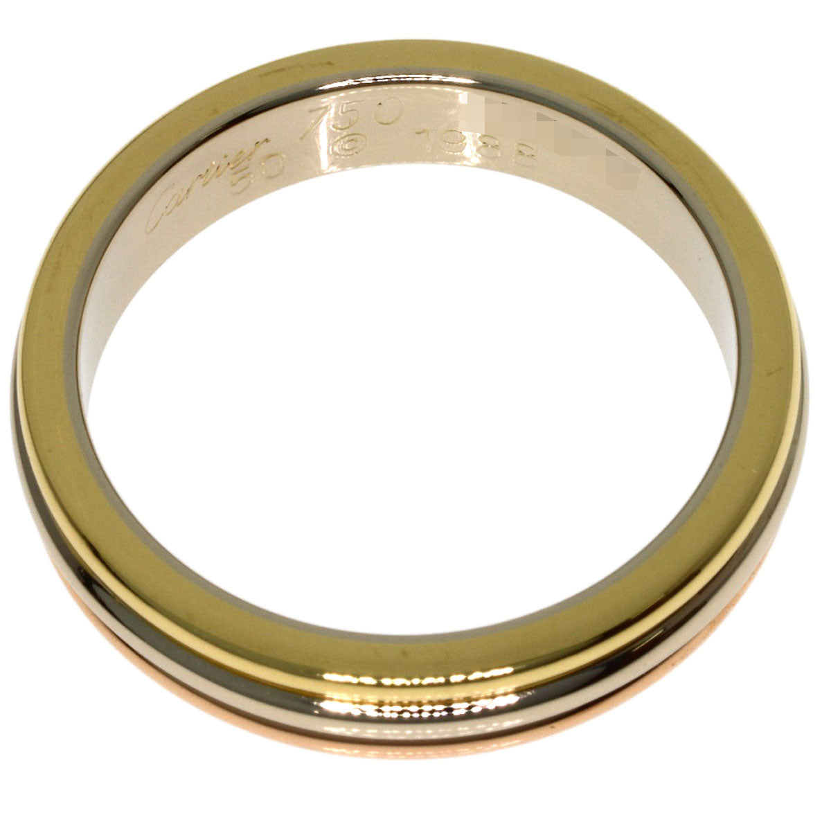 CARTIER Vendome #50 Ring K18 Yellow Gold K18 White GoldLadies [Used]