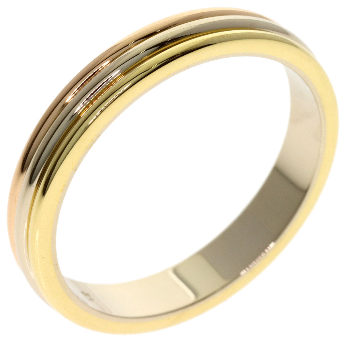CARTIER 3 Colors #62 Ring K18 Yellow Gold 18K Pink GoldLadies [Used]