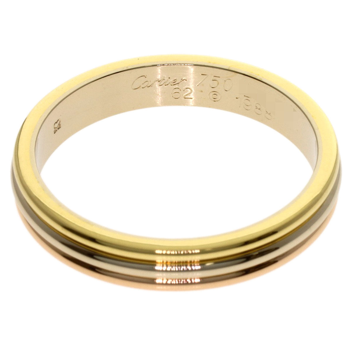 CARTIER 3 Colors #62 Ring K18 Yellow Gold 18K Pink GoldLadies [Used]