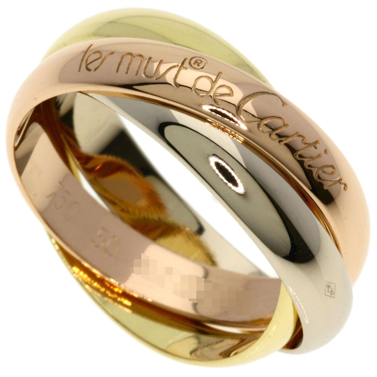 CARTIER Trinity #50 Ring K18 Yellow Gold K18 White GoldLadies [Used]