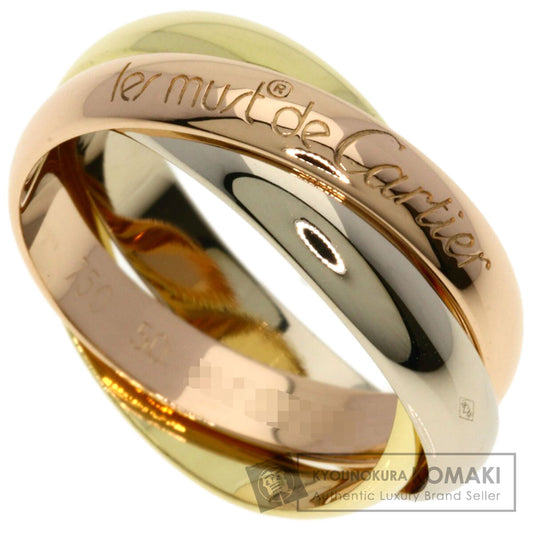 CARTIER Trinity #50 Ring K18 Yellow Gold K18 White GoldLadies [Used]