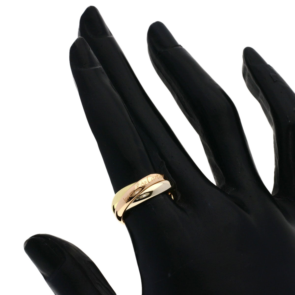 CARTIER Trinity #50 Ring K18 Yellow Gold K18 White GoldLadies [Used]