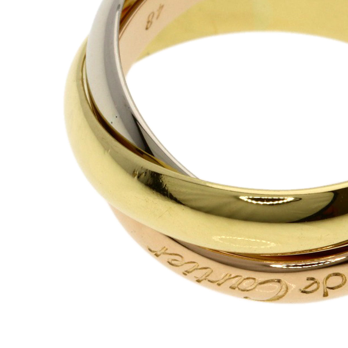 CARTIER Trinity #48 Ring K18 Yellow Gold K18 White GoldLadies [Used]