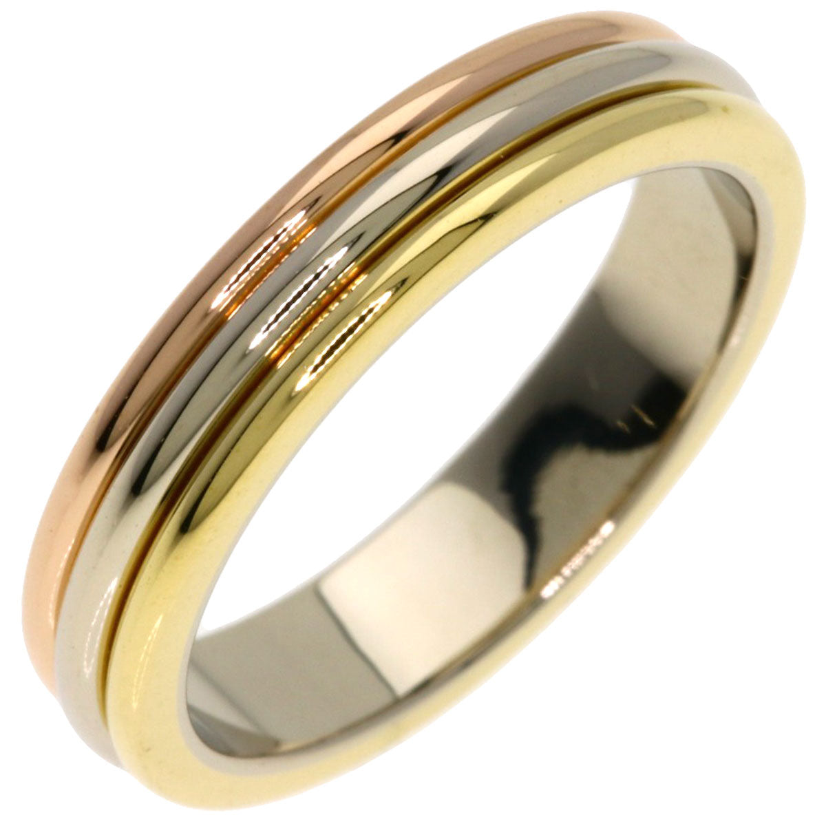 CARTIER Three colors # 49 Ring K18 Yellow Gold 18K Pink GoldLadies [Used]