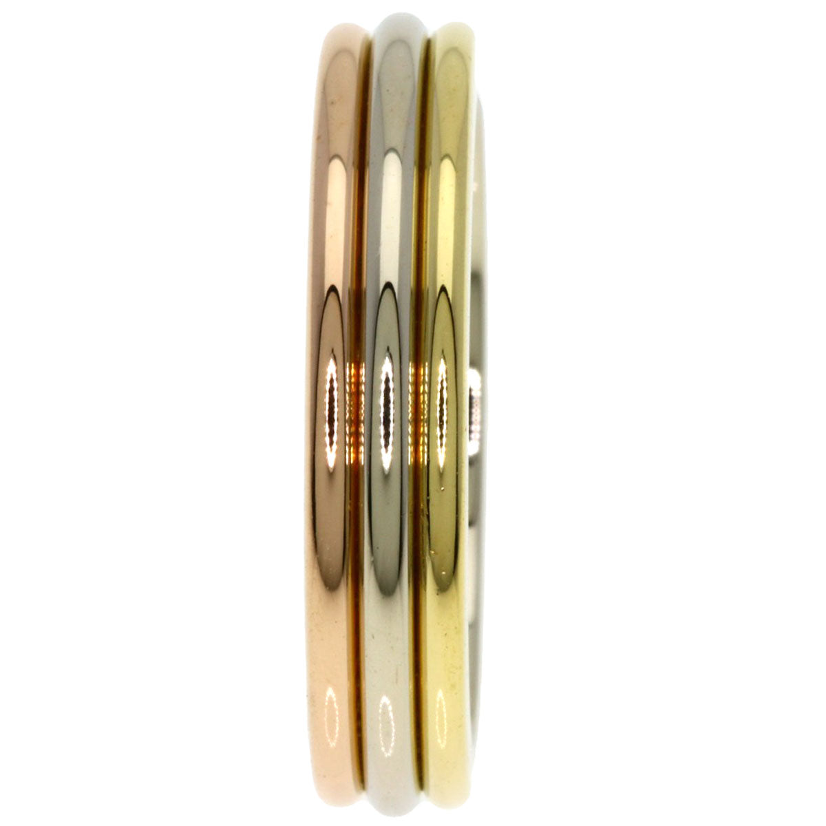 CARTIER Three colors # 49 Ring K18 Yellow Gold 18K Pink GoldLadies [Used]