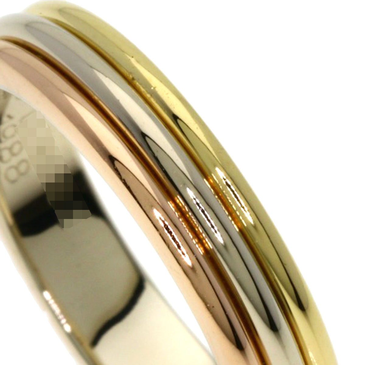 CARTIER Three colors # 49 Ring K18 Yellow Gold 18K Pink GoldLadies [Used]