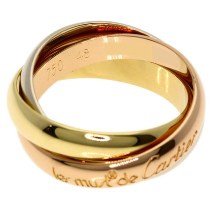 CARTIER Trinity #48 Ring K18 Yellow Gold 18K Pink GoldLadies [Used]